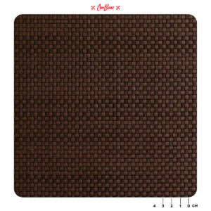 Basket weave, woven leather/nubuck - BROWN