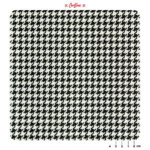 Houndstooth Fabric - BLACK/WHITE