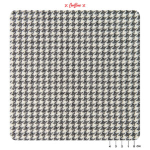 Houndstooth Fabric - GRAPHITE/WHITE